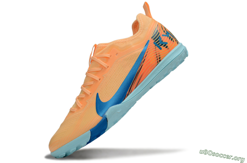 Nike Air Zoom Mercurial Vapor 16 Pro TF Football Shoes - Orange/Blue/Jade 5