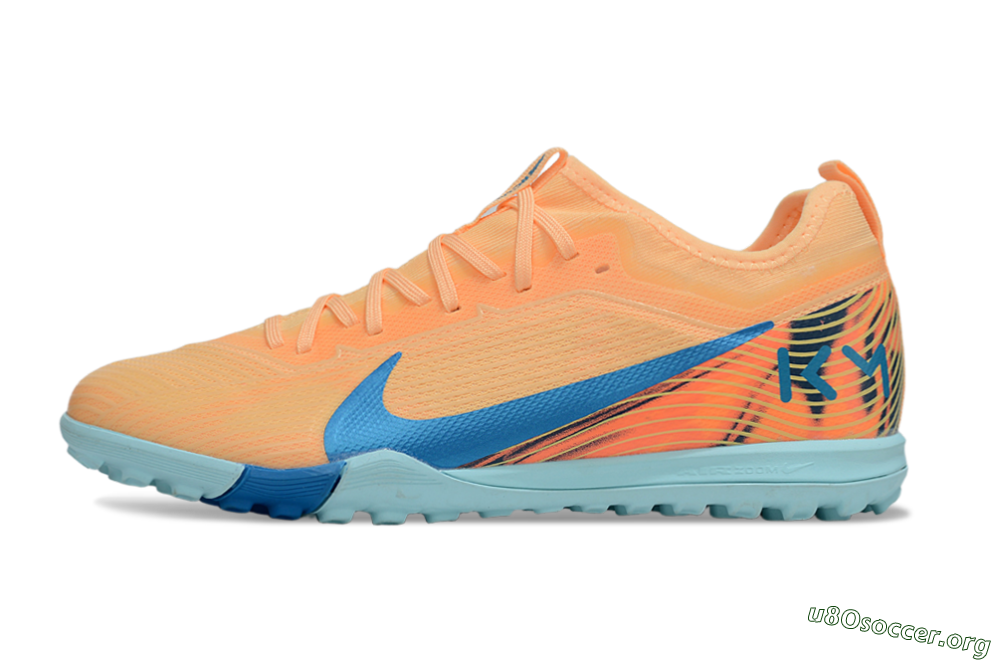 Nike Air Zoom Mercurial Vapor 16 Pro TF Football Shoes - Orange/Blue/Jade 3