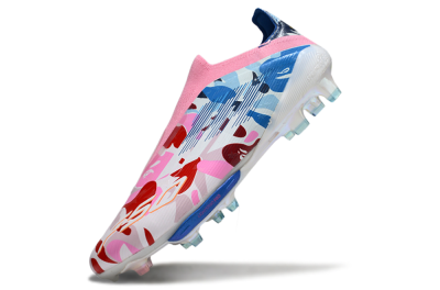 Adidas F50+ Elite Lightstrike Laceless FG Football Boots - Pink/Red/Blue