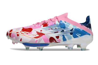Adidas F50+ Elite Lightstrike Pro FG Football Boots - Pink/Red/Blue