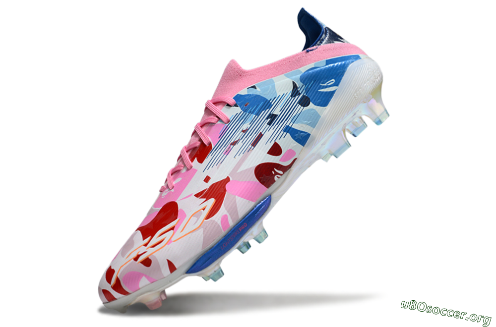 Adidas F50+ Elite Lightstrike Pro FG Football Boots - Pink/Red/Blue 5