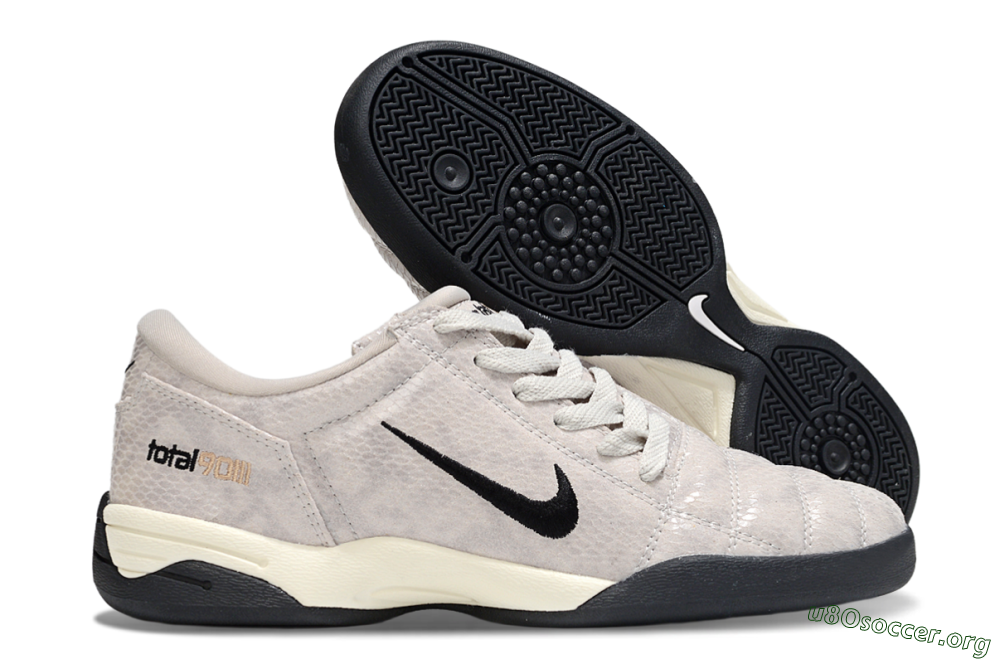 Nike Total 90 III IC Football Shoes - Grey/Black/White 2