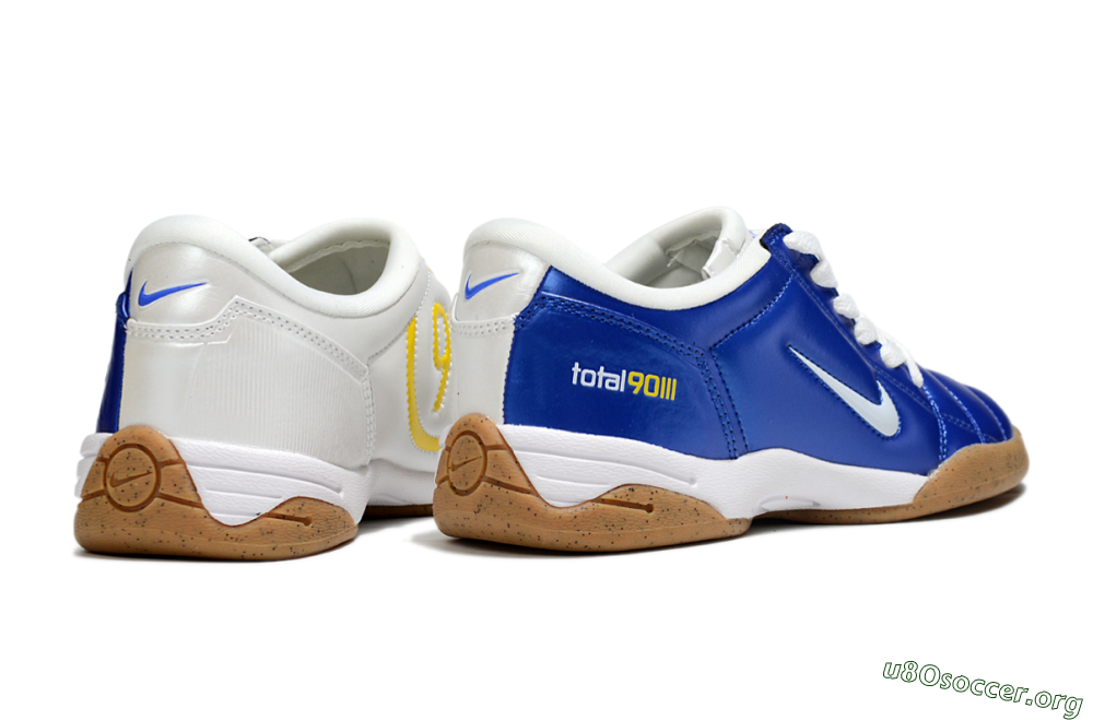 Nike Total 90 III IC Football Shoes - Blue/White/Brown 6