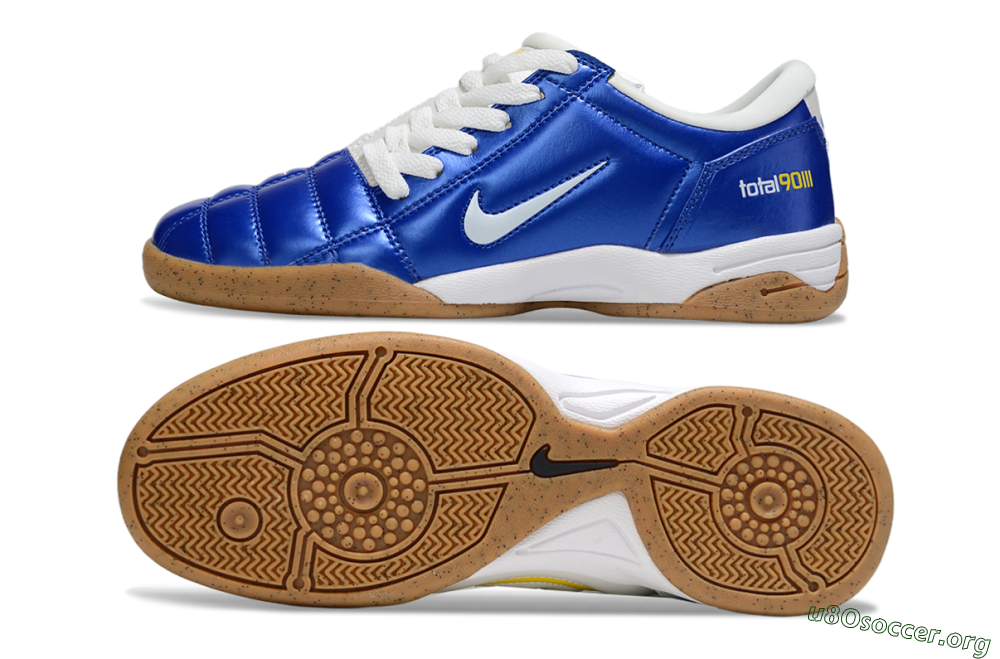Nike Total 90 III IC Football Shoes - Blue/White/Brown 1