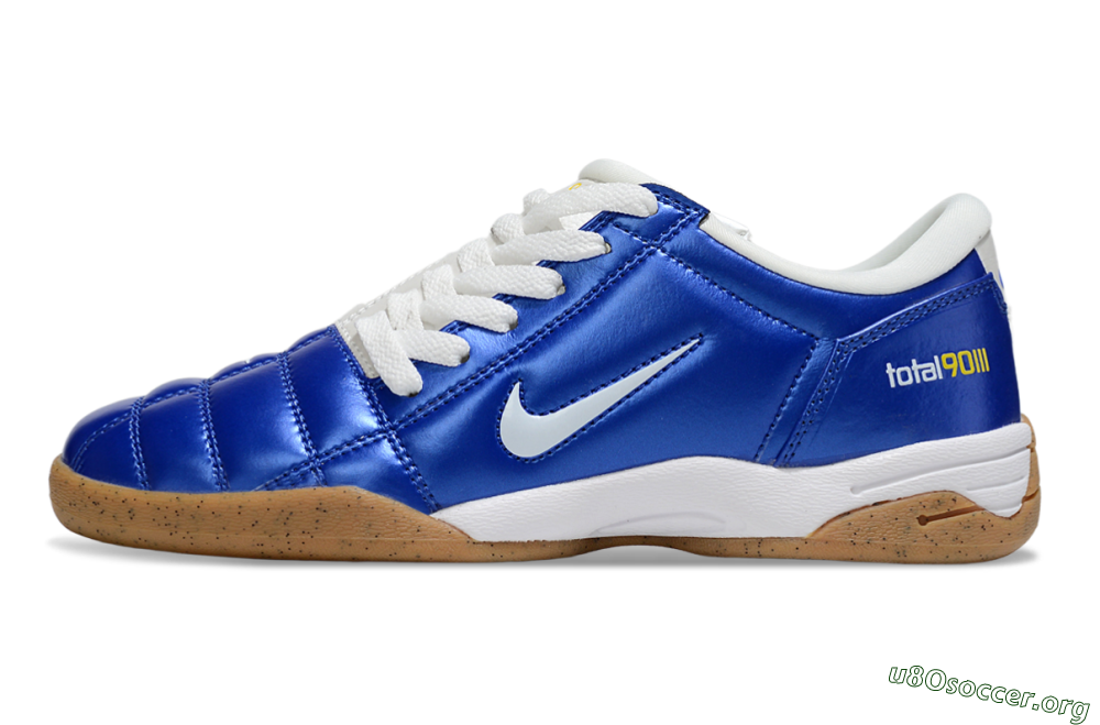 Nike Total 90 III IC Football Shoes - Blue/White/Brown 3