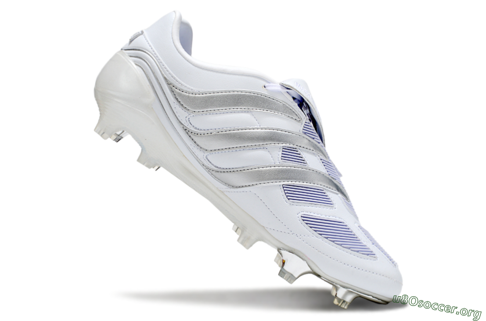 Adidas Predator Precision Elite Foldover Tongue FG Football Boots - Beige/White/Silver 4