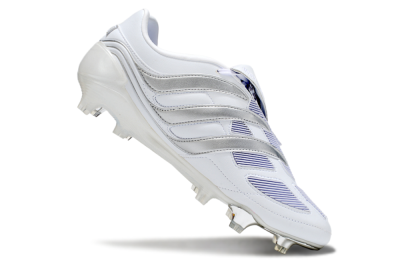 Adidas Predator Precision Elite Foldover Tongue FG Football Boots - Beige/White/Silver