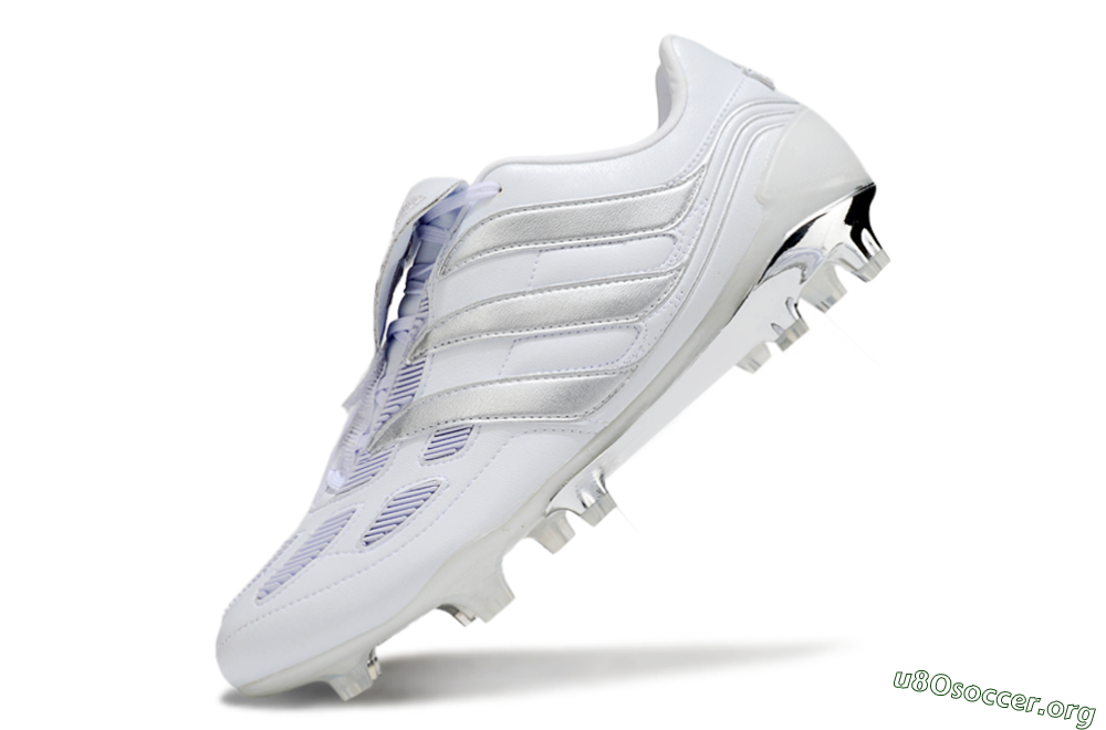 Adidas Predator Precision Elite Foldover Tongue FG Football Boots - Beige/White/Silver 5