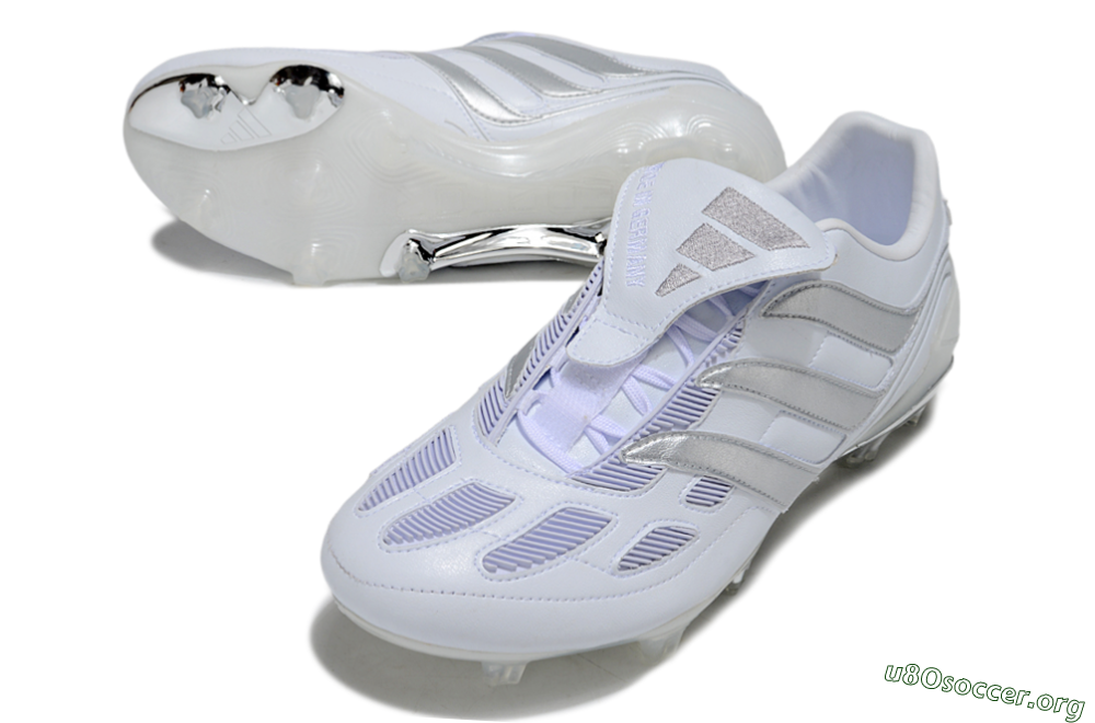 Adidas Predator Precision Elite Foldover Tongue FG Football Boots - Beige/White/Silver 0