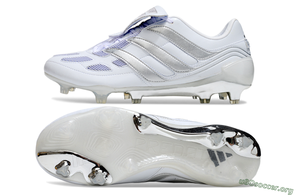 Adidas Predator Precision Elite Foldover Tongue FG Football Boots - Beige/White/Silver 1