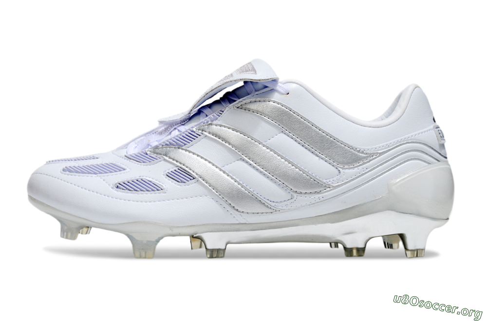 Adidas Predator Precision Elite Foldover Tongue FG Football Boots - Beige/White/Silver 3