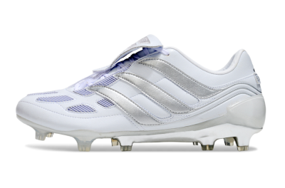 Adidas Predator Precision Elite Foldover Tongue FG Football Boots - Beige/White/Silver