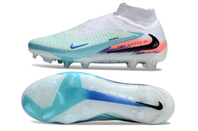 Nike Phantom 6 High Elite FG Football Boots - Jade/White/Red