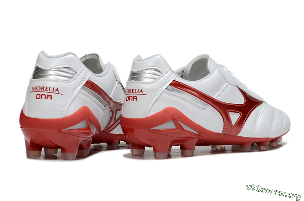 Mizuno Morelia 2 FG Football Boots - White/Red 6