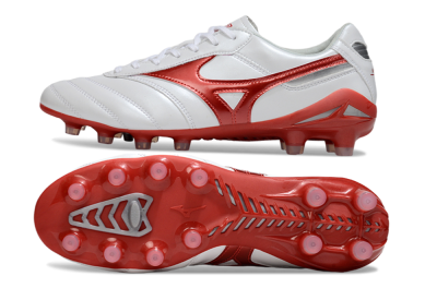 Mizuno Morelia 2 FG Football Boots - White/Red