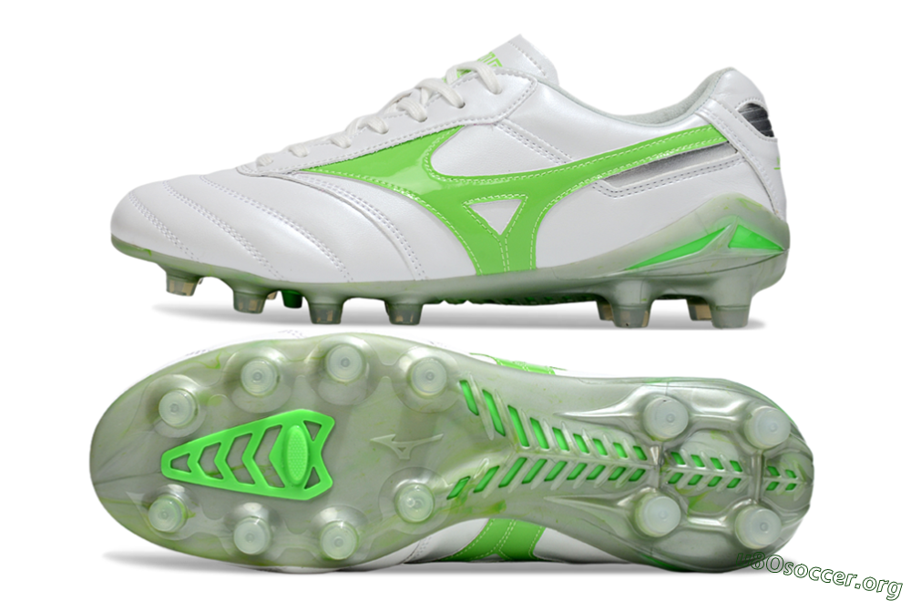 Mizuno Morelia 2 FG Football Boots - White/Yellow 1