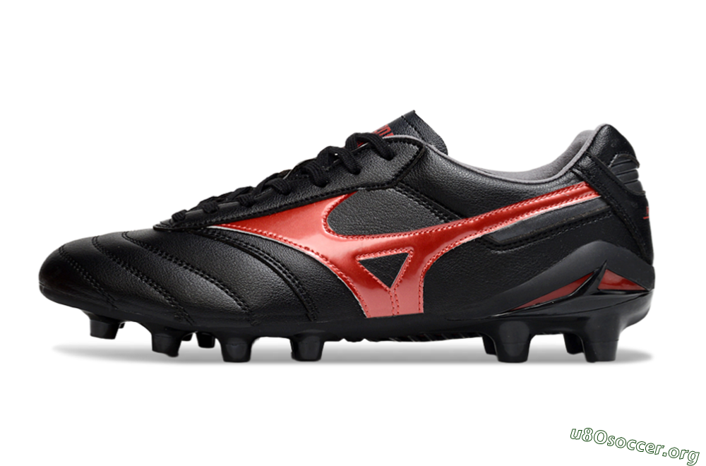 Mizuno Morelia 2 FG Football Boots - Black/Red 3