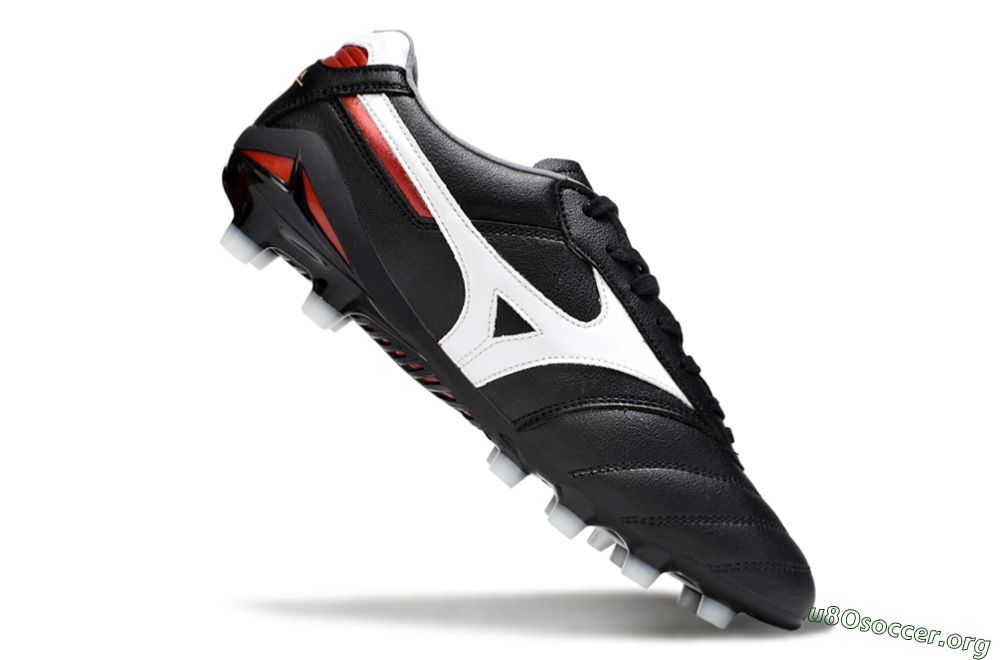 Mizuno Morelia 2 FG Football Boots - Black/White/Red 4
