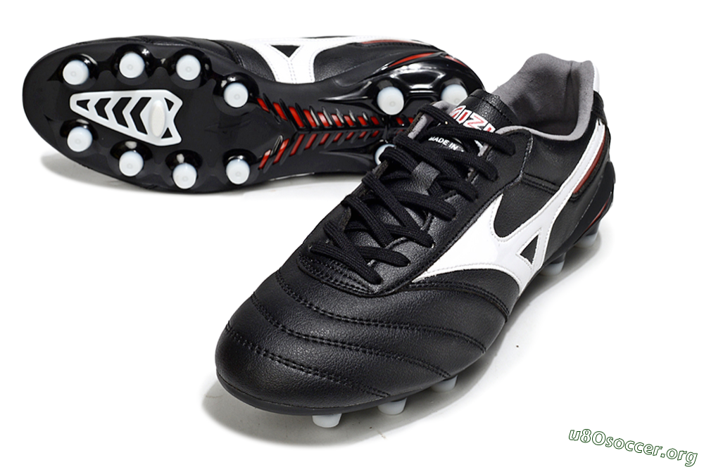 Mizuno Morelia 2 FG Football Boots - Black/White/Red 0