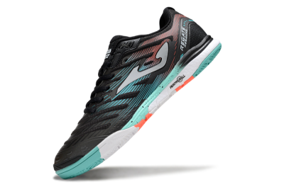 Joma Top Flex IC Football Shoes - Black/Jade/Red