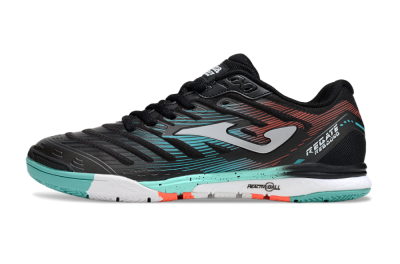 Joma Top Flex IC Football Shoes - Black/Jade/Red