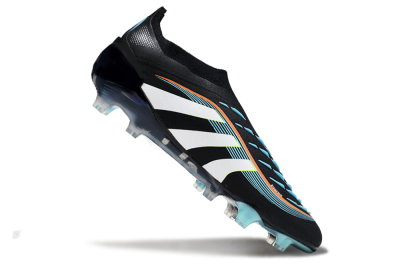 Adidas Predator 25 Elite Laceless FG Football Boots - Black/White/Jade