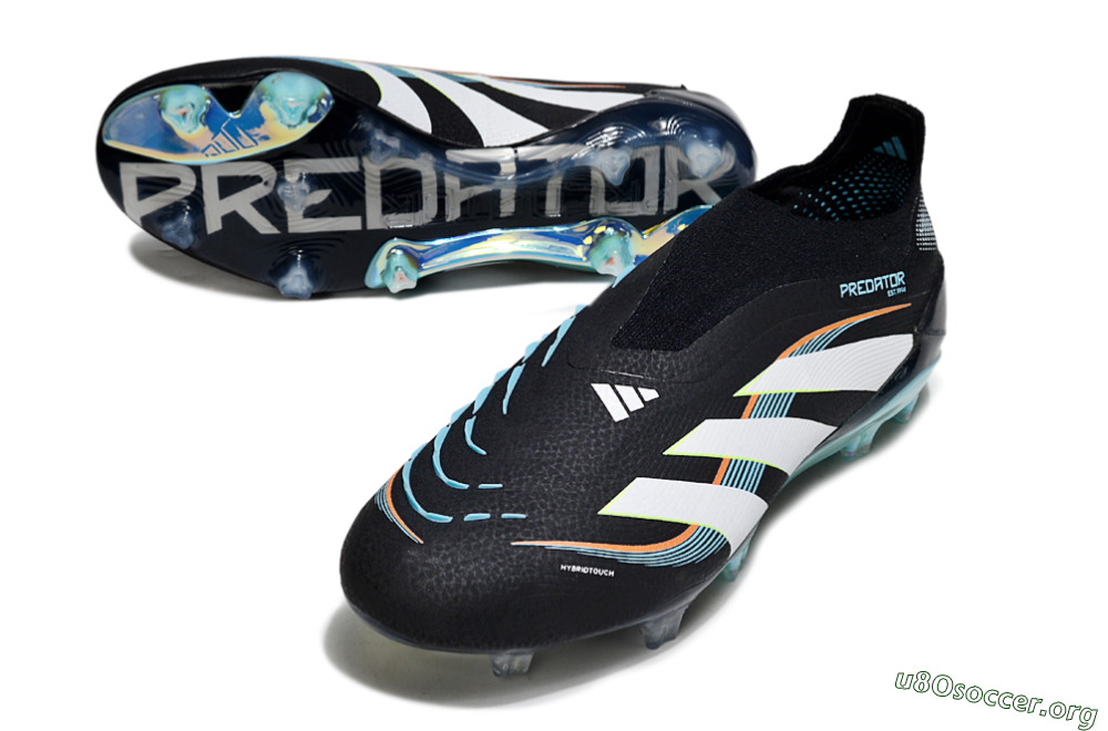 Adidas Predator 25 Elite Laceless FG Football Boots - Black/White/Jade 0