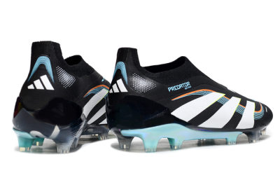 Adidas Predator 25 Elite Laceless FG Football Boots - Black/White/Jade