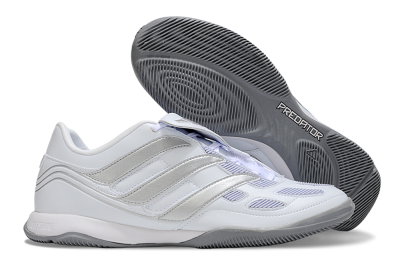 Adidas Predator 25 Elite Foldover Tongue IC Football Shoes - Beige/White/Silver