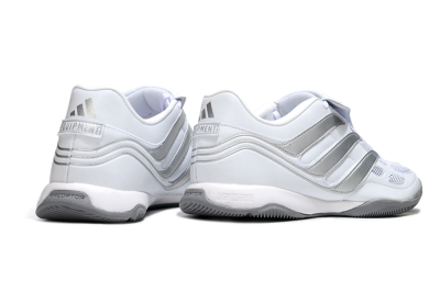 Adidas Predator 25 Elite Foldover Tongue IC Football Shoes - Beige/White/Silver