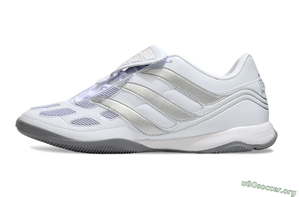 Adidas Predator 25 Elite Foldover Tongue IC Football Shoes - Beige/White/Silver 3