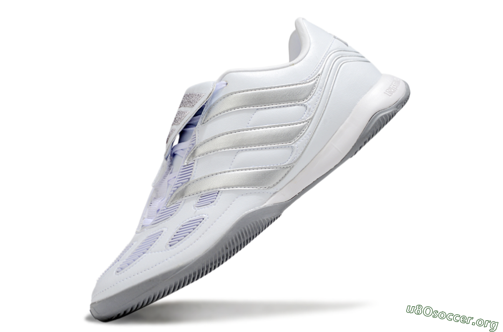 Adidas Predator 25 Elite Foldover Tongue IC Football Shoes - Beige/White/Silver 5