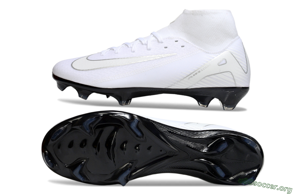 Nike Air Zoom Mercurial Superfly 10 Academy FG Football Boots - White/Silver/Black 1