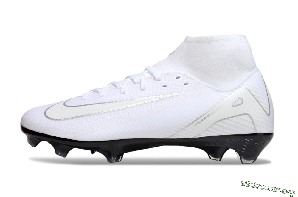 Nike Air Zoom Mercurial Superfly 10 Academy FG Football Boots - White/Silver/Black 3