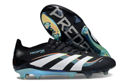 Adidas Predator 25 Elite FG Football Boots - Black/White/Jade