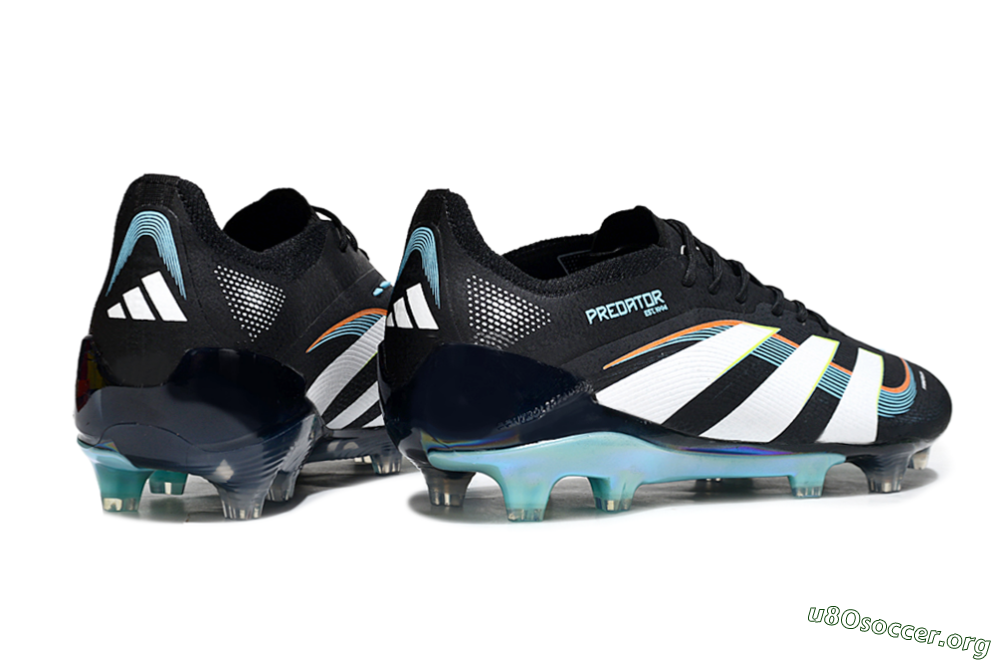 Adidas Predator 25 Elite FG Football Boots - Black/White/Jade 6
