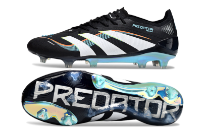 Adidas Predator 25 Elite FG Football Boots - Black/White/Jade