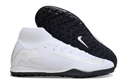 Nike Air Zoom Mercurial Superfly 10 Academy TF Football Shoes - White/Silver/Black