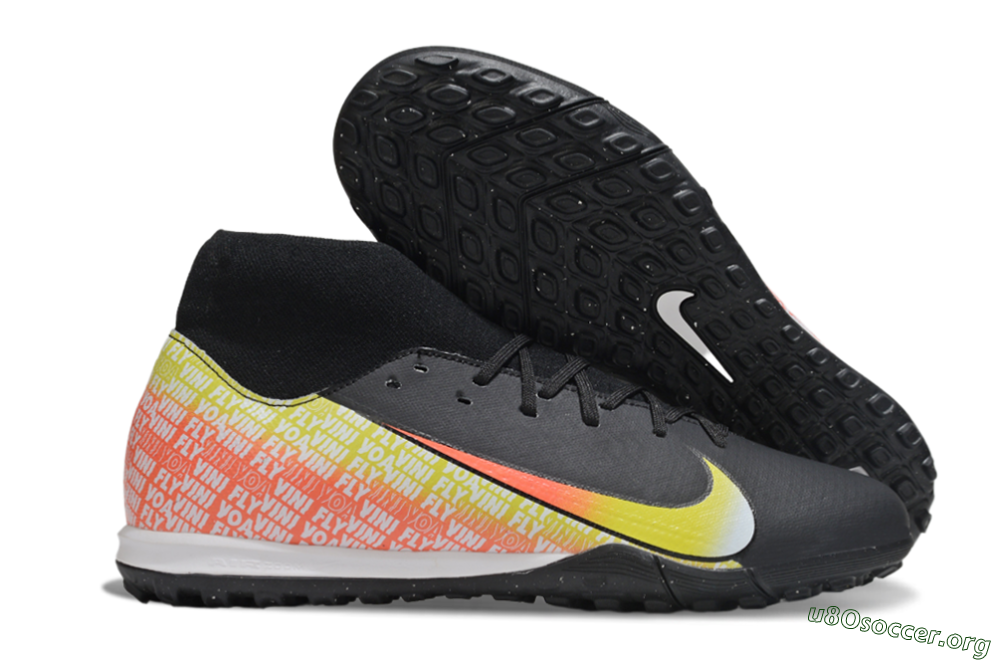 Nike Air Zoom Mercurial Superfly 10 Academy TF Football Shoes - Black/Yellow/Red 2