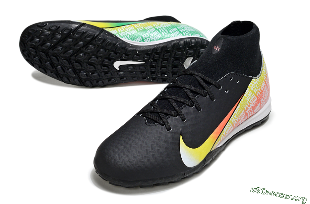 Nike Air Zoom Mercurial Superfly 10 Academy TF Football Shoes - Black/Yellow/Red 0
