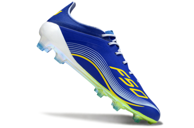 Messi x Adidas F50 Elite FG Football Boots - Blue/Yellow/White