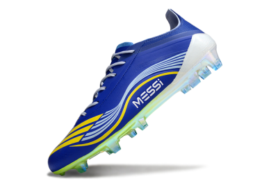 Messi x Adidas F50 Elite FG Football Boots - Blue/Yellow/White