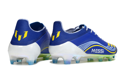 Messi x Adidas F50 Elite FG Football Boots - Blue/Yellow/White