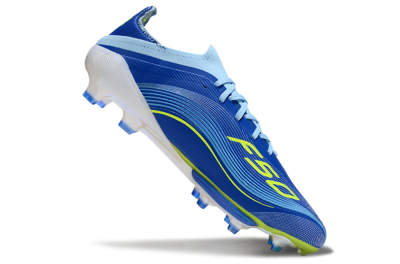 Messi x Adidas F50 Elite FG Football Boots - Blue/Yellow/White