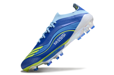 Messi x Adidas F50 Elite FG Football Boots - Blue/Yellow/White