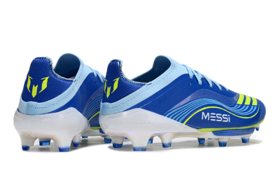 Messi x Adidas F50 Elite FG Football Boots - Blue/Yellow/White
