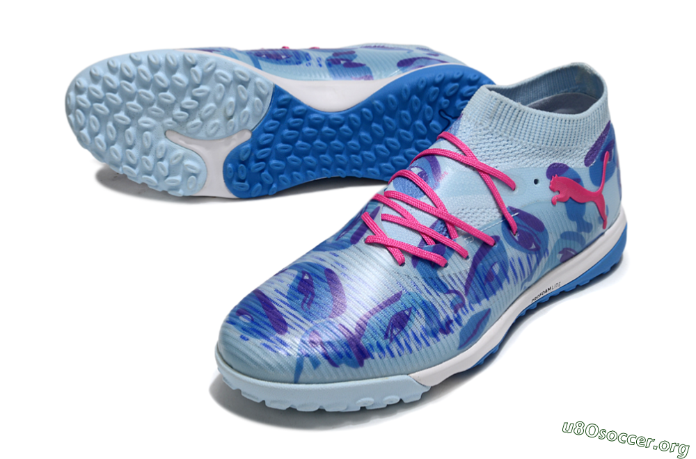 Puma Future 8 Ultimate TF Football Shoes - Blue/Pink/White 0