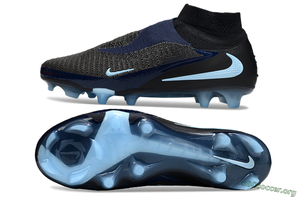 Nike Phantom 6 Elite High FG Football Boots - Silver/White/Black 1
