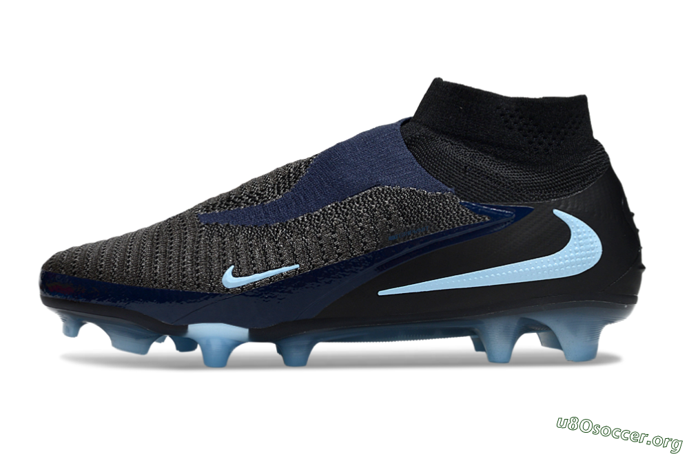 Nike Phantom 6 Elite High FG Football Boots - Silver/White/Black 3