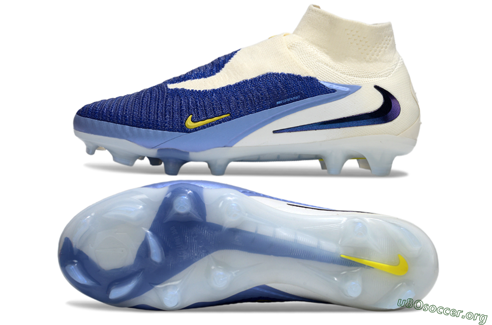 Nike Phantom 6 Elite FG Football Boots - Blue/White/Black 1